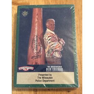 Bob Uecker '95 Milwaukee Brewers Sealed Police Card Brewers Set RIP to‎ a Legend